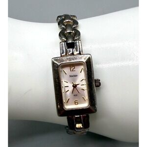 Sinclair 925 Sterling Silver Watch Mother of Pearl Dial Rectangular S227 45.6g